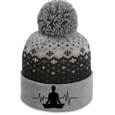 Zen Heartbeat Pulse The Baniff Cuffed Pom Beanie