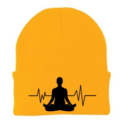 Zen Heartbeat Pulse Knit Cap Winter Beanie