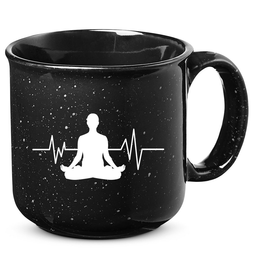 Zen Heartbeat Pulse 15oz Campfire Ceramic Mug