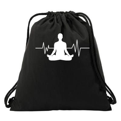 Zen Heartbeat Pulse Drawstring Bag