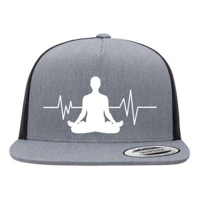 Zen Heartbeat Pulse Flat Bill Trucker Hat