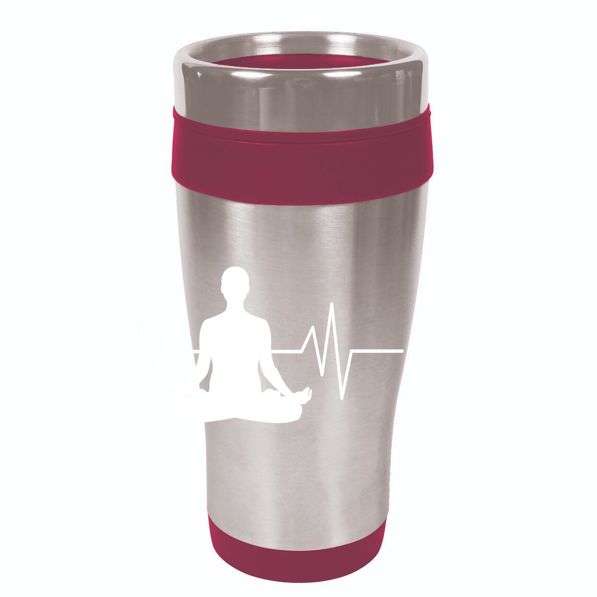 Zen Heartbeat Pulse 12oz Stainless Steel Coffee Mug