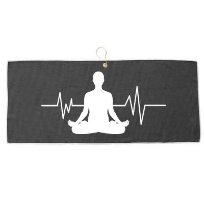 Zen Heartbeat Pulse Large Microfiber Waffle Golf Towel