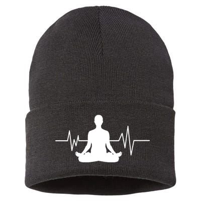 Zen Heartbeat Pulse Sustainable Knit Beanie