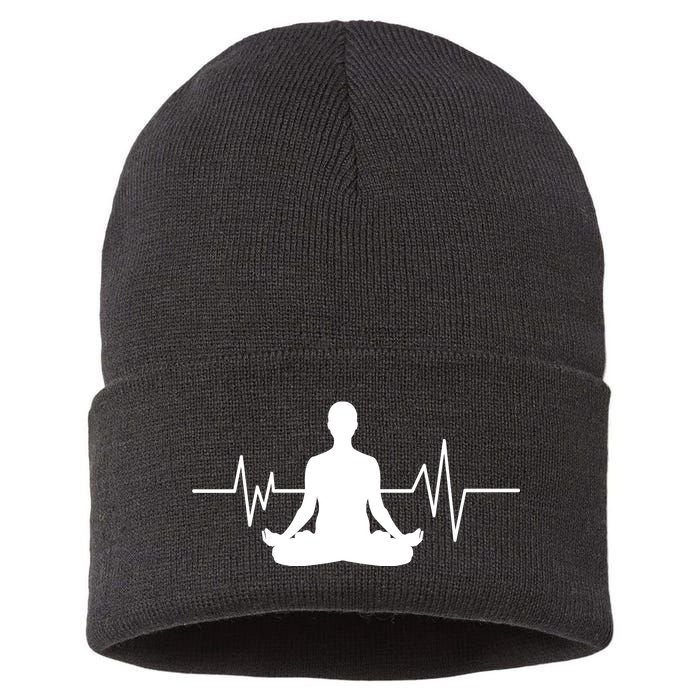 Zen Heartbeat Pulse Sustainable Knit Beanie