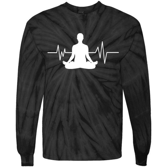 Zen Heartbeat Pulse Tie-Dye Long Sleeve Shirt