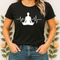 Zen Heartbeat Pulse Womens T-Shirt