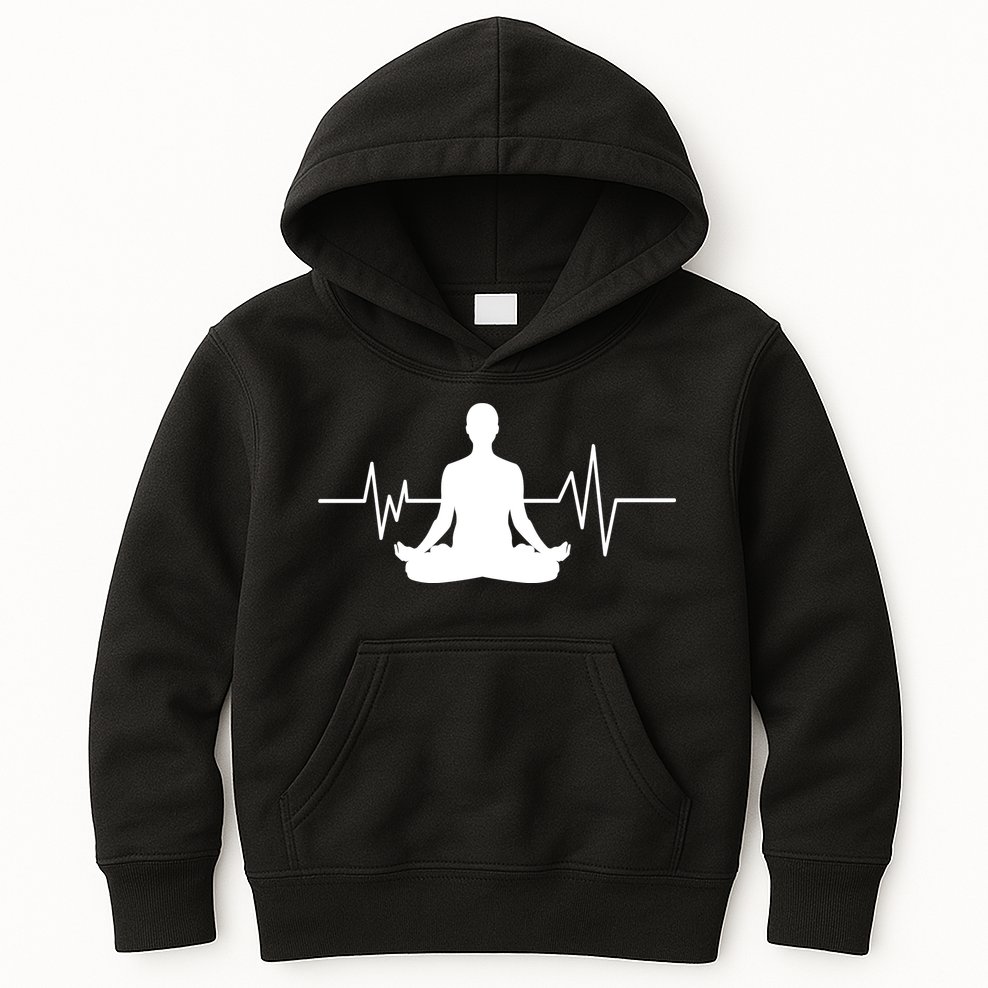 Zen Heartbeat Pulse Kids Hoodie