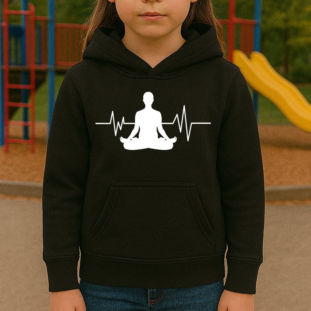 Zen Heartbeat Pulse Kids Hoodie