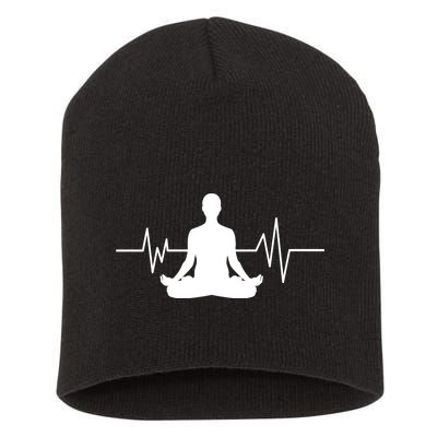 Zen Heartbeat Pulse Short Acrylic Beanie