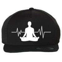 Zen Heartbeat Pulse Wool Snapback Cap