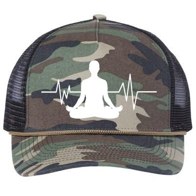 Zen Heartbeat Pulse Retro Rope Trucker Hat Cap