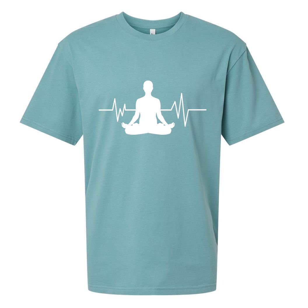 Zen Heartbeat Pulse Sueded Cloud Jersey T-Shirt