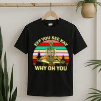 Zen Meditating Skeleton Eff You See Kay T-Shirt