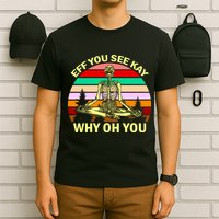 Zen Meditating Skeleton Eff You See Kay T-Shirt