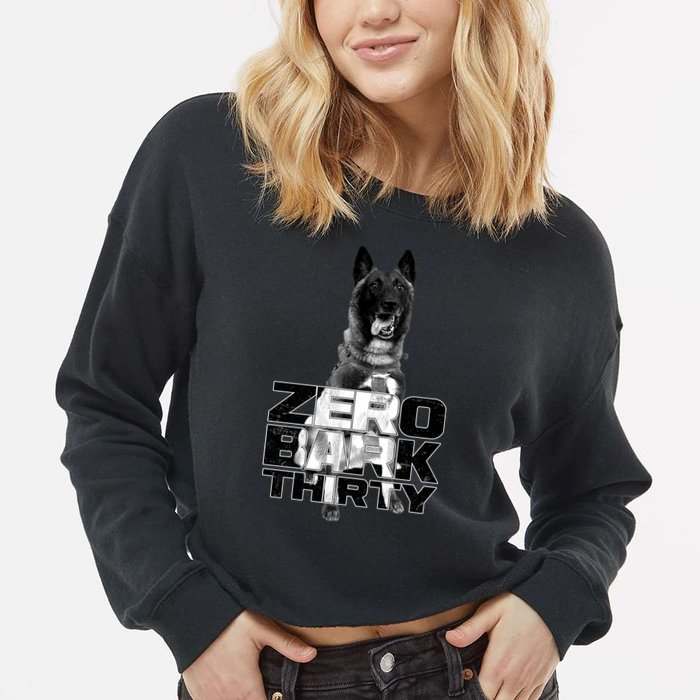 Zero Bark Thirty Conan the Hero Dog Cropped Pullover Crew
