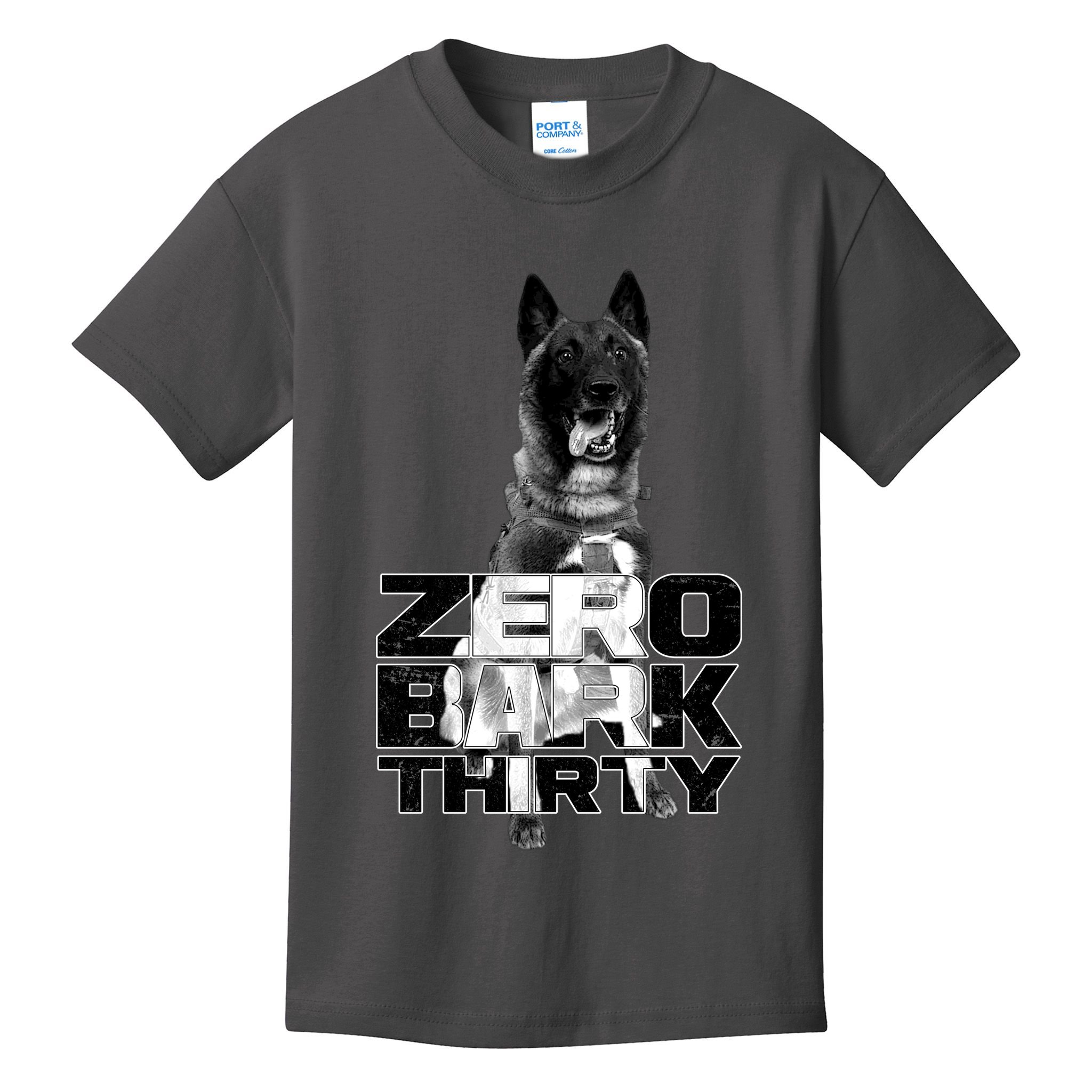 Zero Bark Thirty Conan the Hero Dog Kids T-Shirt