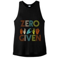 Zero Given Sign Language Ladies PosiCharge Tri-Blend Wicking Tank