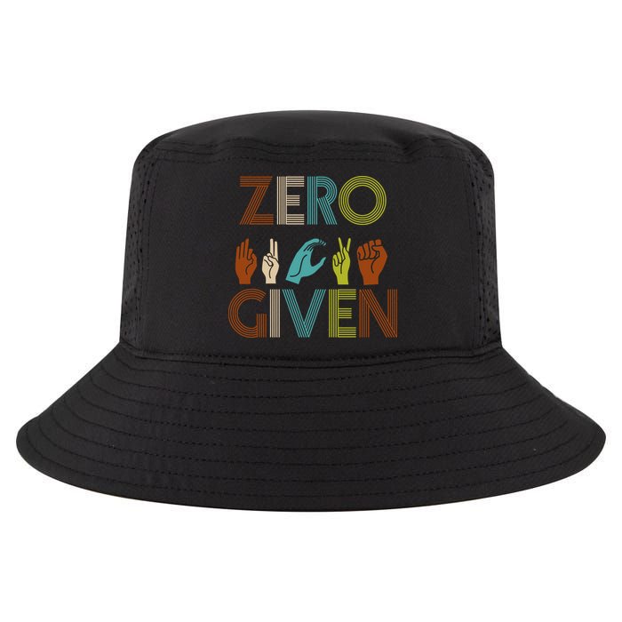Zero Given Sign Language Cool Comfort Performance Bucket Hat