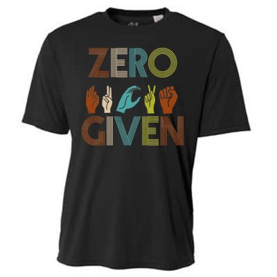 Zero Given Sign Language Cooling Performance Crew T-Shirt