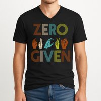 Zero Given Sign Language V-Neck T-Shirt