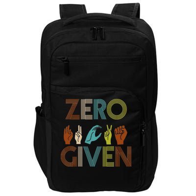 Zero Given Sign Language Impact Tech Backpack