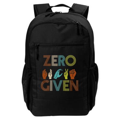 Zero Given Sign Language Daily Commute Backpack