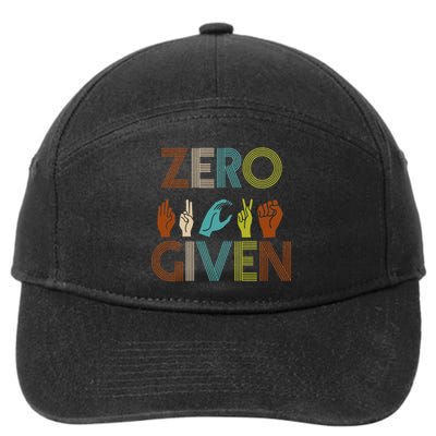 Zero Given Sign Language 7-Panel Snapback Hat