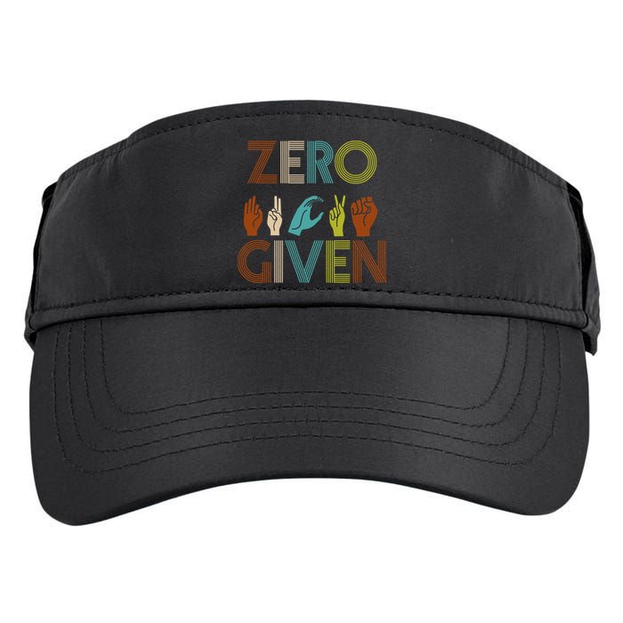 Zero Given Sign Language Adult Drive Performance Visor