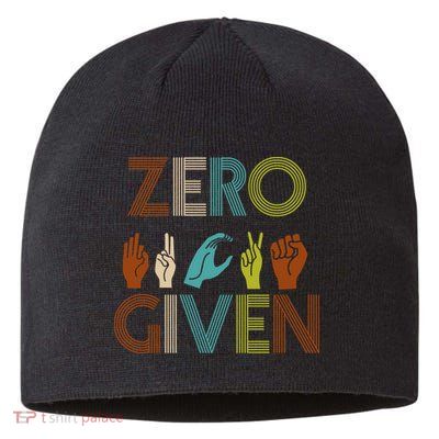 Zero Given Sign Language Sustainable Beanie