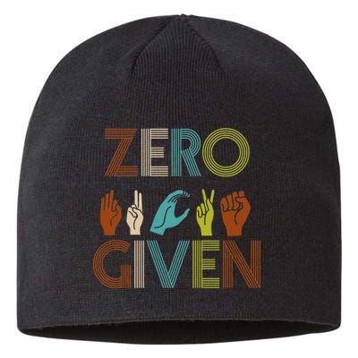 Zero Given Sign Language Sustainable Beanie