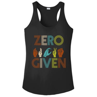 Zero Given Sign Language Ladies PosiCharge Competitor Racerback Tank