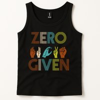 Zero Given Sign Language Tank Top