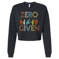 Zero Given Sign Language Cropped Pullover Crew