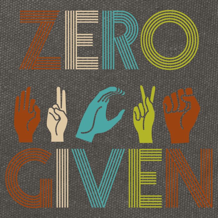 Zero Given Sign Language Cotton Canvas Backpack