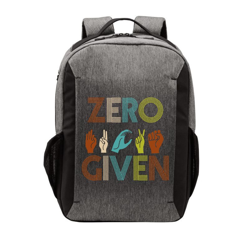 Zero Given Sign Language Vector Backpack
