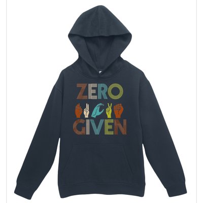 Zero Given Sign Language Urban Pullover Hoodie