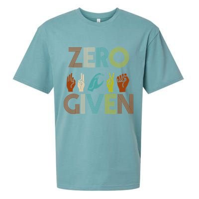 Zero Given Sign Language Sueded Cloud Jersey T-Shirt