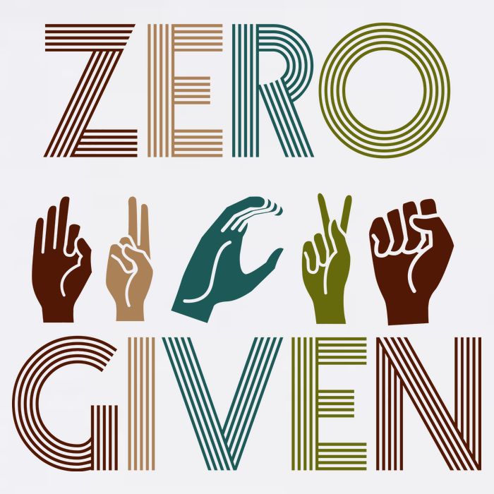Zero Given Sign Language Garment-Dyed Sweatshirt