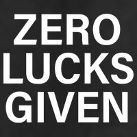 Zero Lucks Given Cool Comfort Performance Bucket Hat