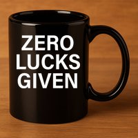 Zero Lucks Given 11oz C Handle Ceramic Mug
