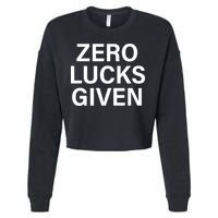 Zero Lucks Given Cropped Pullover Crew