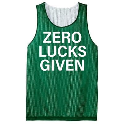 Zero Lucks Given Mesh Reversible Basketball Jersey Tank