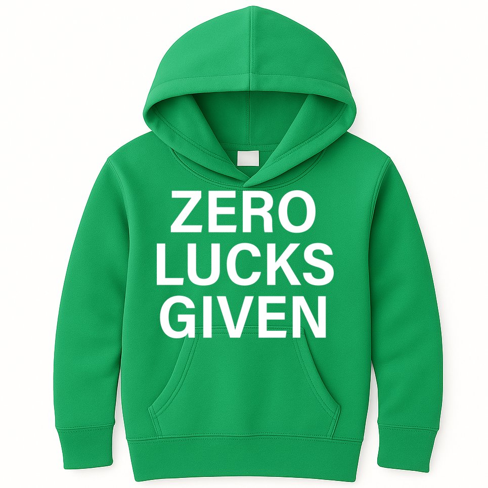 Zero Lucks Given Kids Hoodie