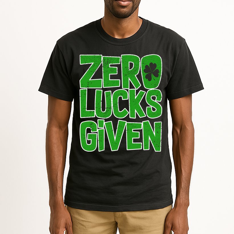 Zero Lucks Given St. Patrick's Day Tall T-Shirt