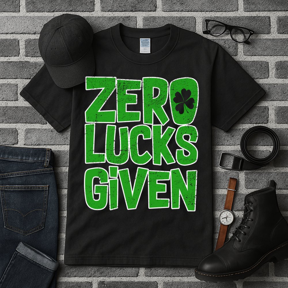 Zero Lucks Given St. Patrick's Day Tall T-Shirt