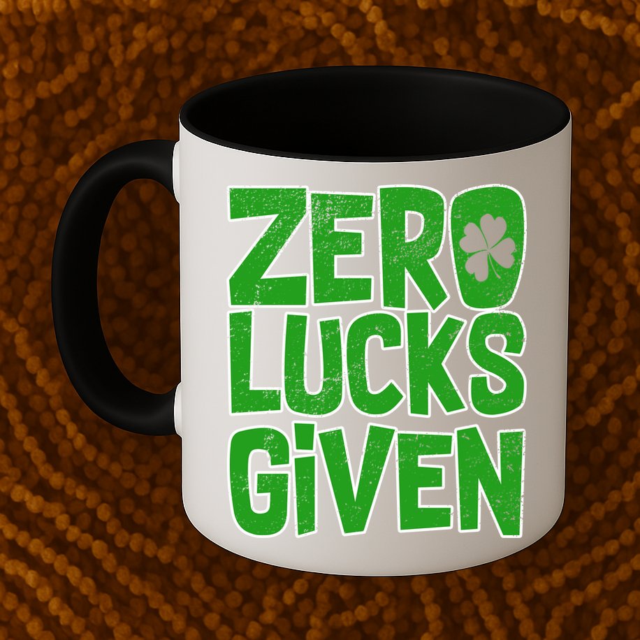 Zero Lucks Given St. Patrick's Day Mug