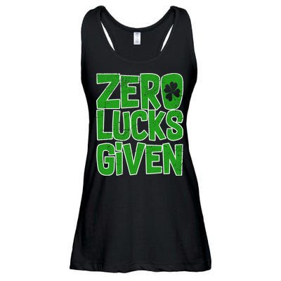 Zero Lucks Given St. Patrick's Day Ladies Essential Flowy Tank