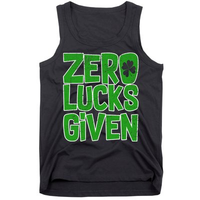 Zero Lucks Given St. Patrick's Day Tank Top