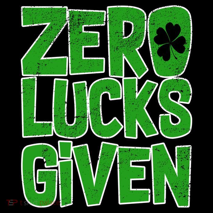 Zero Lucks Given St. Patrick's Day Tank Top